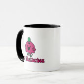 Mr. Chatterbox-Logo & Telefon Tasse (Vorderseite Links)