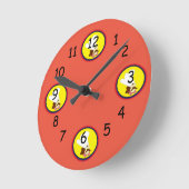 mr chef cartoon edition round clock runde wanduhr (Winkel)