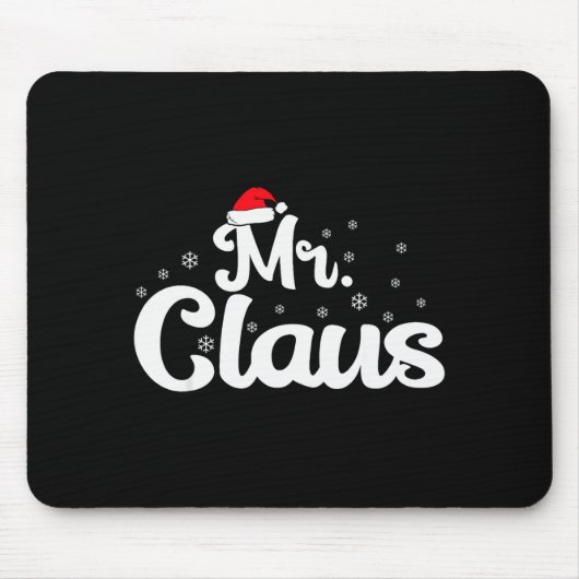 Mr Claus Christmas Family Matching Pajama  Mousepad (Vorne)