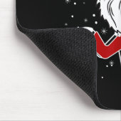 Mr Claus Costume Christmas Funny Santa Hat Family Mousepad (Ecke)