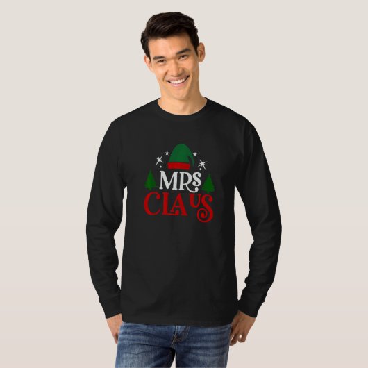 Mr Claus & Mrs Claus Christmas Matching Couple Xm T-Shirt (Vorne ganz)