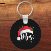 Mr. Claus Weihnachtspaare passen sich zusammen Schlüsselanhänger (Vorderseite)