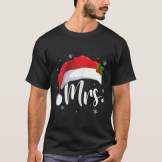 Mr. Claus Weihnachtspaare passen sich zusammen T-Shirt