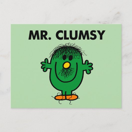 Mr. Clumsy entdeckt Postkarte (Vorderseite)