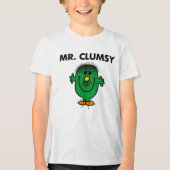 Mr. Clumsy entdeckt Tri-Blend Shirt (Vorderseite)
