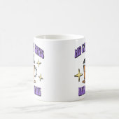 Mr Coffee sagt: Aufstehen und Strahlen Kaffeetasse (Mittel)