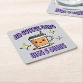 Mr Coffee Says Rise & Shine Rechteckiger Pappuntersetzer (angewinkelt)