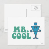 Mr. Cool | Logo Design Postkarte (Vorne/Hinten)