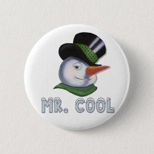 Mr. Cool - Snowman Button