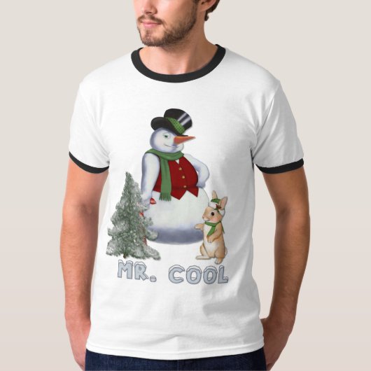 Mr. Cool - Snowman T-Shirt (Vorderseite)