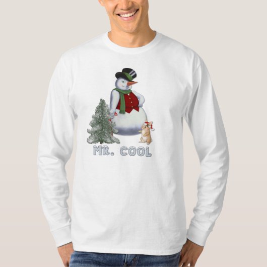 Mr. Cool - Snowman T-Shirt (Vorderseite)