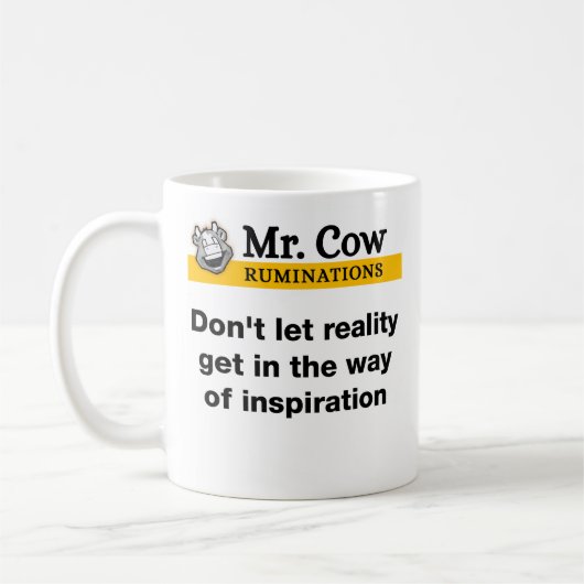 Mr. Cow Tasse Lass nicht, dass die Realität ins St (Links)