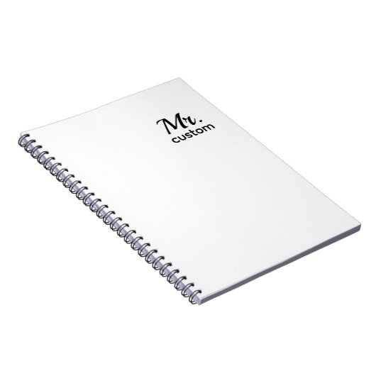 Mr. Custom Notebook – Spiral Photo Notebook Notizblock (Rechte Seite)
