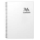 Mr. Custom Notebook – Spiral Photo Notebook Notizblock (Vorderseite)