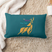 Mr. Deer Graphic – Rustic Woodland Style Lendenkissen (Decke)