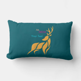 Mr. Deer Graphic – Rustic Woodland Style Lendenkissen