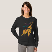 Mr. Deer Graphic – Rustic Woodland Style T-Shirt (Vorne ganz)