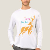 Mr. Deer Graphic – Rustic Woodland Style Tri-Blend Shirt (Vorderseite)