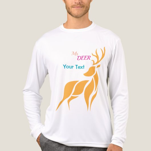 Mr. Deer Graphic – Rustic Woodland Style Tri-Blend Shirt (Vorderseite)