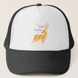 Mr. Deer Graphic – Rustic Woodland Style Truckerkappe