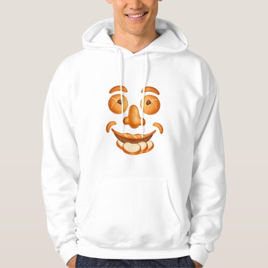 Mr. Dough Face - Funny Anthropomorphic Bread Man Hoodie (Vorderseite)