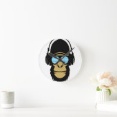 Mr.Dubstep Monkey Runde Wanduhr (Zuhause)