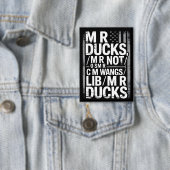 MR Ducks Lustiger Phonetischer Witz Distressed Ame Button (Insitu)
