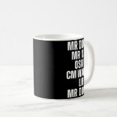 Mr Ducks Mr Not Duck Joke Phonetic Puzzle Kaffeetasse (VorderseiteRechts)