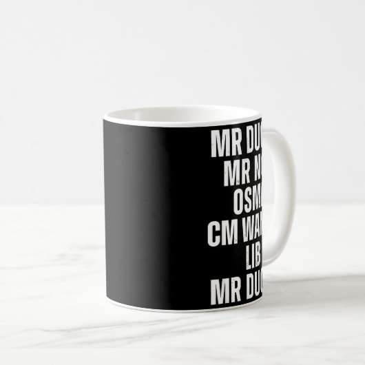 Mr Ducks Mr Not Duck Joke Phonetic Puzzle Kaffeetasse (VorderseiteRechts)