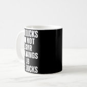 Mr Ducks Mr Not Duck Joke Phonetic Puzzle Kaffeetasse (Vorderseite Links)