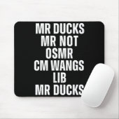 Mr Ducks Mr Not Duck Joke Phonetic Puzzle Mousepad (Mit Mouse)