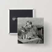 Mr.Edison neuer Plattenspieler Button (Vorne & Hinten)