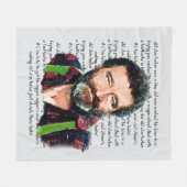 Mr Edwards Little House on the Prairie Fleecedecke (Vorderseite (Horizontal))