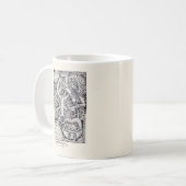 Mr. Emptyful, Tinte zeichnend Kaffeetasse (Vorderseite Links)