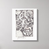 Mr. Emptyful, Tinte zeichnend Leinwanddruck (Vorderseite)