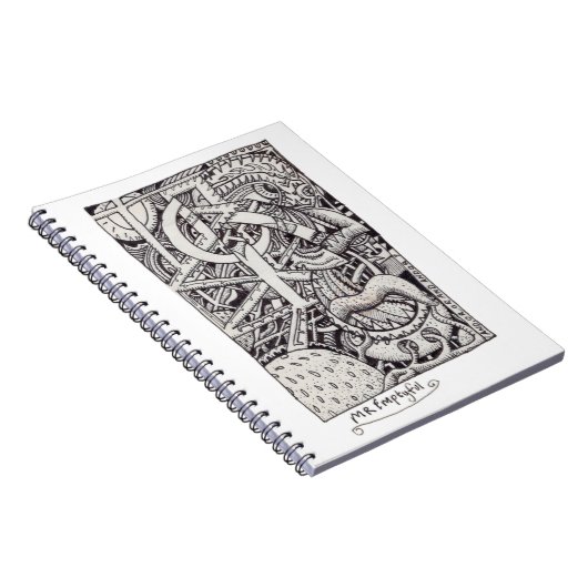 Mr. Emptyful, Tinte zeichnend Notizblock (Rechte Seite)