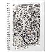 Mr. Emptyful, Tinte zeichnend Notizblock (Vorderseite)