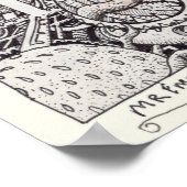 Mr. Emptyful, Tinte Zeichnend Poster (Ecke)