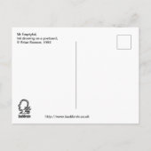 Mr. Emptyful, Tinte zeichnend Postkarte (Rückseite)