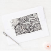 Mr. Emptyful, Tinte Zeichnend Rechteckiger Aufkleber (Umschlag)