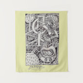 Mr. Emptyful, Tinte Zeichnend Wandteppich (Vorderseite)