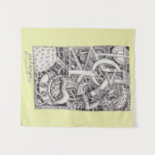 Mr. Emptyful, Tinte Zeichnend Wandteppich (Vorderseite (Horizontal))