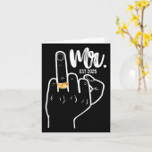 Mr. Est. 2025 Just Married Husband Wedding Finger Karte (Gelbe Blume)