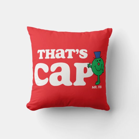 Mr Fib Das ist Cap Kissen (Vorderseite)
