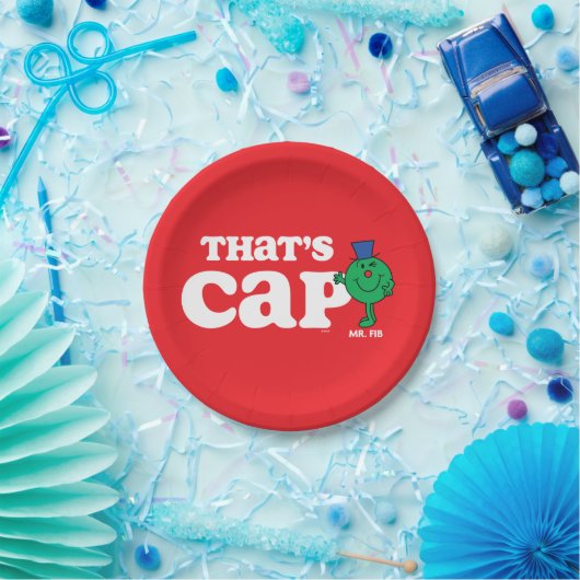 Mr Fib Das ist Cap Pappteller (Party)