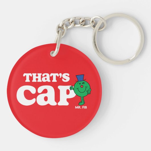 Mr Fib Das ist Cap Schlüsselanhänger (Rückseite)