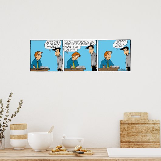 Mr. Fitz: Hoch meinen Grad? Poster (Küche)