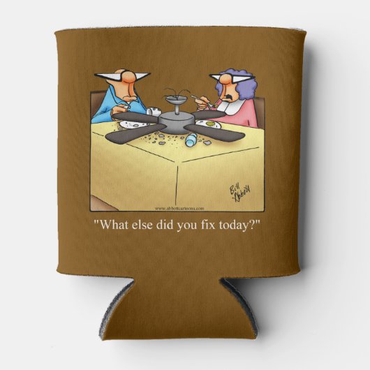 "Mr. Fixit" Spaß kann Geschenke kälter machen Dosenkühler (Vorderseite)