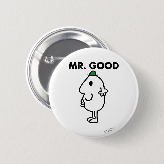 Mr. Good | Grüner Hut Button (Vorne & Hinten)