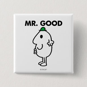 Mr. Good   Grüner Hut Button